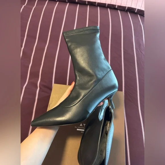 ATP Atelier Cerone Black Napa Stretch Boots - Picture 12 of 13